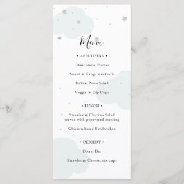 Over the Moon Baby Showerメニュー メニュー