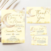 Over the Moon Baby Shower  招待状