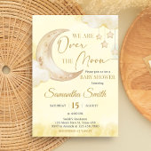 Over the Moon Baby Shower  招待状