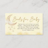 Over the Moon Baby Shower Books for Baby エンクロージャーカード (正面)