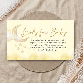 Over the Moon Baby Shower Books for Baby エンクロージャーカード