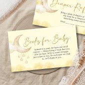 Over the Moon Baby Shower Books for Baby エンクロージャーカード