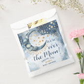 Over The Moon Baby Shower Boy Blue Twinkle Star フェイバーバッグ (封をした状態)