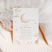 Over the Moon Baby Shower Invitation 招待状