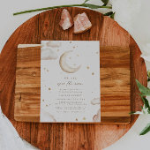 Over the Moon Baby Shower Invitation 招待状