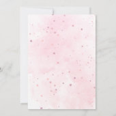 Over The Moon Baby Shower Invite, Girl Baby Shower 招待状 (裏面)