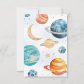 Over the Moon Baby Shower Thank You Cards サンキューカード (裏面)