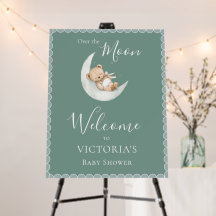 Over the Moon Bear Welcome Baby Shower