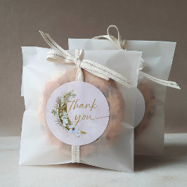 Over the Moon Boho金ゴールドダスト&クラウド ラウンドシール