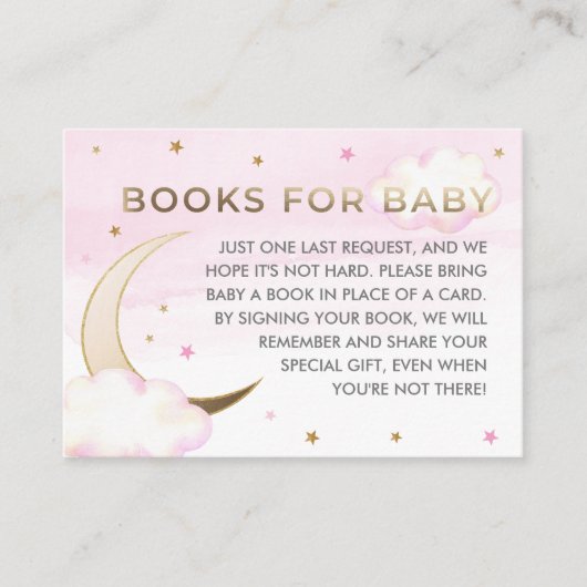 Over the Moon Book Request Insert Card エンクロージャーカード (正面)