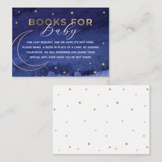 Over the Moon Book Request Insert Card エンクロージャーカード (正面/裏面)