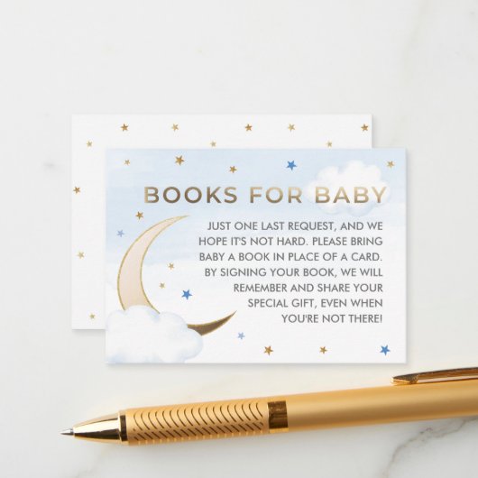 Over the Moon Book Request Insert Card エンクロージャーカード (正面/裏面インサイチュ)