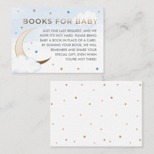 Over the Moon Book Request Insert Card エンクロージャーカード (正面/裏面)