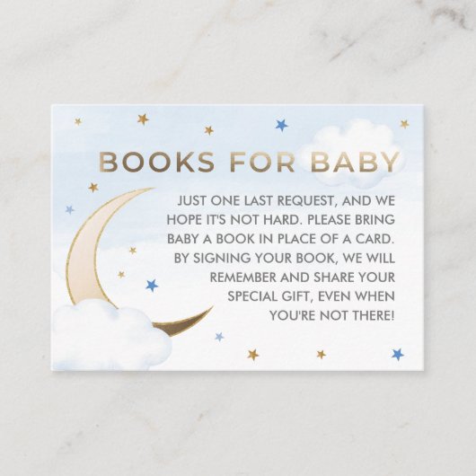 Over the Moon Book Request Insert Card エンクロージャーカード (正面)