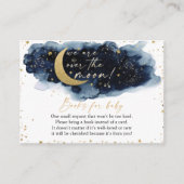 Over the Moon Books for Baby Shower エンクロージャーカード (正面)
