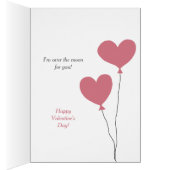 Over the Moon Bunny Valentineカード (内側 (右))