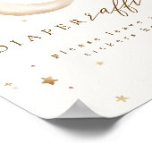 Over the Moon Diaper Raffle Sign ポスター (角)