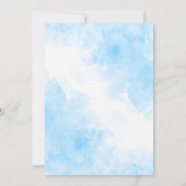 Over the Moon Dreamy Boy Baby Shower招待状 招待状 (裏面)