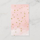 Over The Moon Girl Book Request Baby Shower Card エンクロージャーカード (裏面)