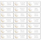 Over the Moon Guest Address Envelopeステッカー シール (正面)