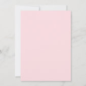 Over the Moon Pink Girl Baby Shower Invitation 招待状 (裏面)