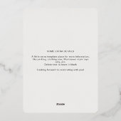 Over The Moon & Stars Boy Baby Shour 箔招待状 (裏面)