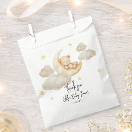 Over the Moon Teddy Bear Baby Shower  フェイバーバッグ