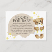 Over The Moon Teddy Bear Books forベビー エンクロージャーカード (正面)