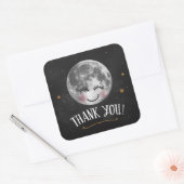 Over the Moon Thankステッカー スクエアシール (封筒)