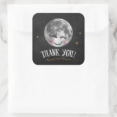 Over the Moon Thankステッカー スクエアシール (バッグ)