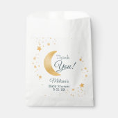 Over the Moon Thank You Boy Baby Shower フェイバーバッグ (正面)