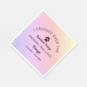 Over The Rainbow Bridge Custom Pet Memorial スタンダードランチョンナプキン (角)