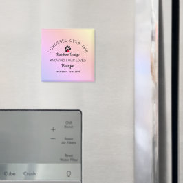 Over The Rainbow Bridge Custom Pet Memorial マグネット