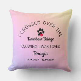 Over The Rainbow Bridge Photo Pet Memorial クッション