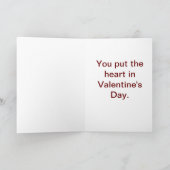 Overalls Doll Valentine Card シーズンカード (内部)