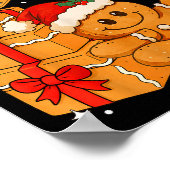 Overbaked And Over It Christmas Funny Cookies Ging ポスター (角)