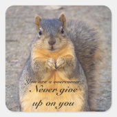 Overcomer_ステッカー スクエアシール (正面)