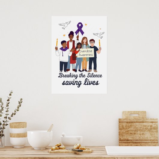 Overdose Awareness - Breaking the Silence ポスター (キッチン)