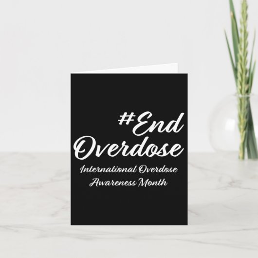 Overdose Awareness Month1  カード (正面)