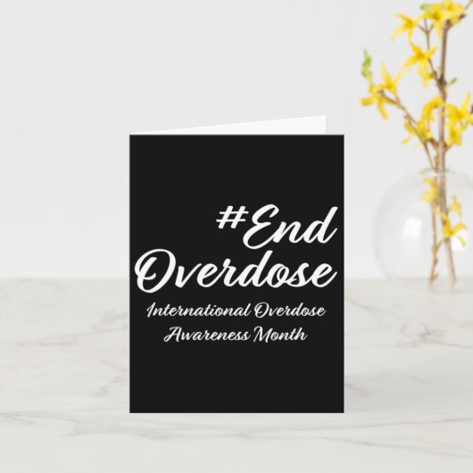 Overdose Awareness Month1  カード (黄色い花)