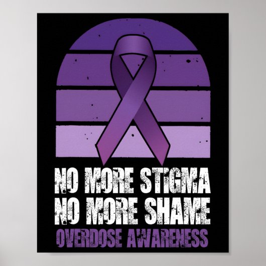 Overdose Awareness No More Stigma No More Shame  ポスター (正面)