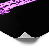 Overdose Awareness Purple Ribbon Drug Addiction 32 ポスター (角)