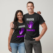 Overdose Awareness Purple Ribbon Drug Addiction Re Tシャツ (ユニセックス)