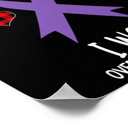 Overdose Awareness Ribbon I Came We Fought I Won C ポスター (角)