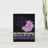 Overdose Awareness Shirt In Memory Of Brother Purp カード (正面)