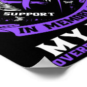 Overdose Awareness Shirt In Memory Of Mom Purple R ポスター (角)