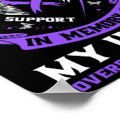 Overdose Awareness Shirt In Memory Of Uncle Purple ポスター (角)