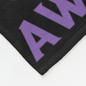 Overdose Awareness Support Squad Butterfly Purple  フリースブランケット (角)