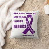 Overdose warrior motivational quotes for drug over クッション (ブランケット)