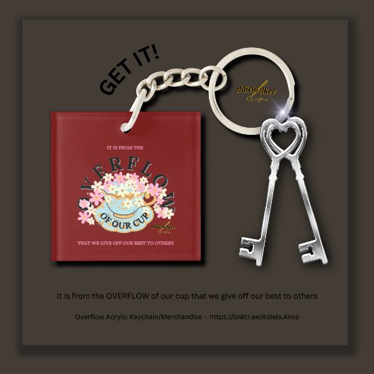 OVERFLOWアクリルキーチェーンバイアディエラAkoo キーホルダー
